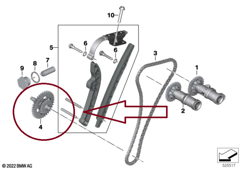 Eje secundario distribución G310gs-r