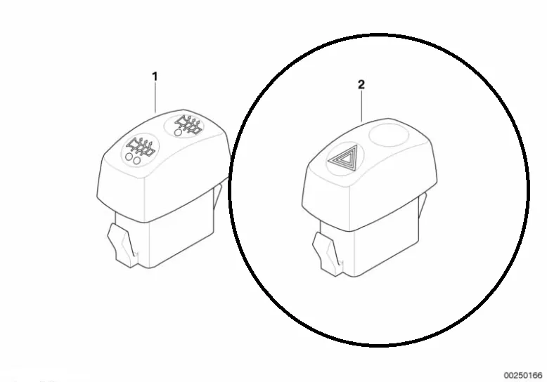 Interruptor para el sistema de luces intermitentes de emergencia