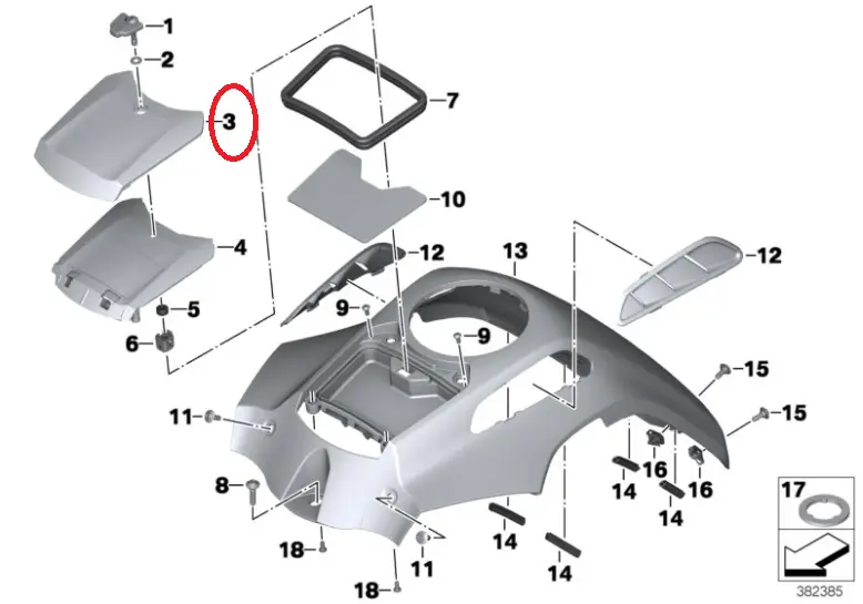 [46638543507] TAPA COMPARTIMIENTO SUPERIOR R1250