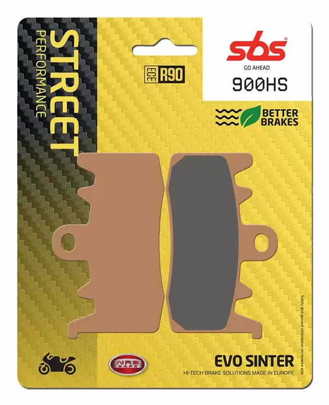 PASTILLAS DE FRENO DELANTERAS PARA MOTO SBS 900HS