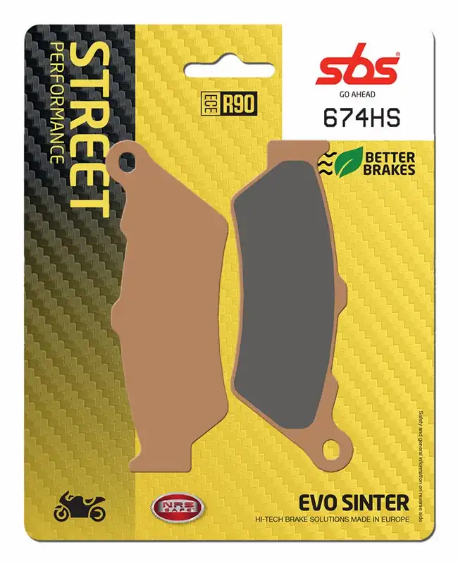 PASTILLAS DE FRENO PARA MOTO SBS 674HS