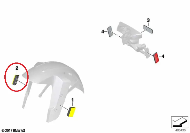 [63148355138] Reflectante Del. der. G310