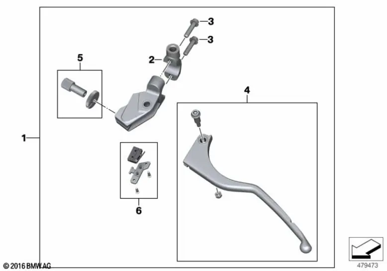 [77159443011 US] Conjunto de control del embrague G310 2024 (US)